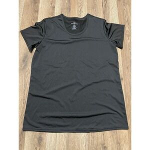 Realessentials Shirt, Women's Size Large, Black, Round Neck
